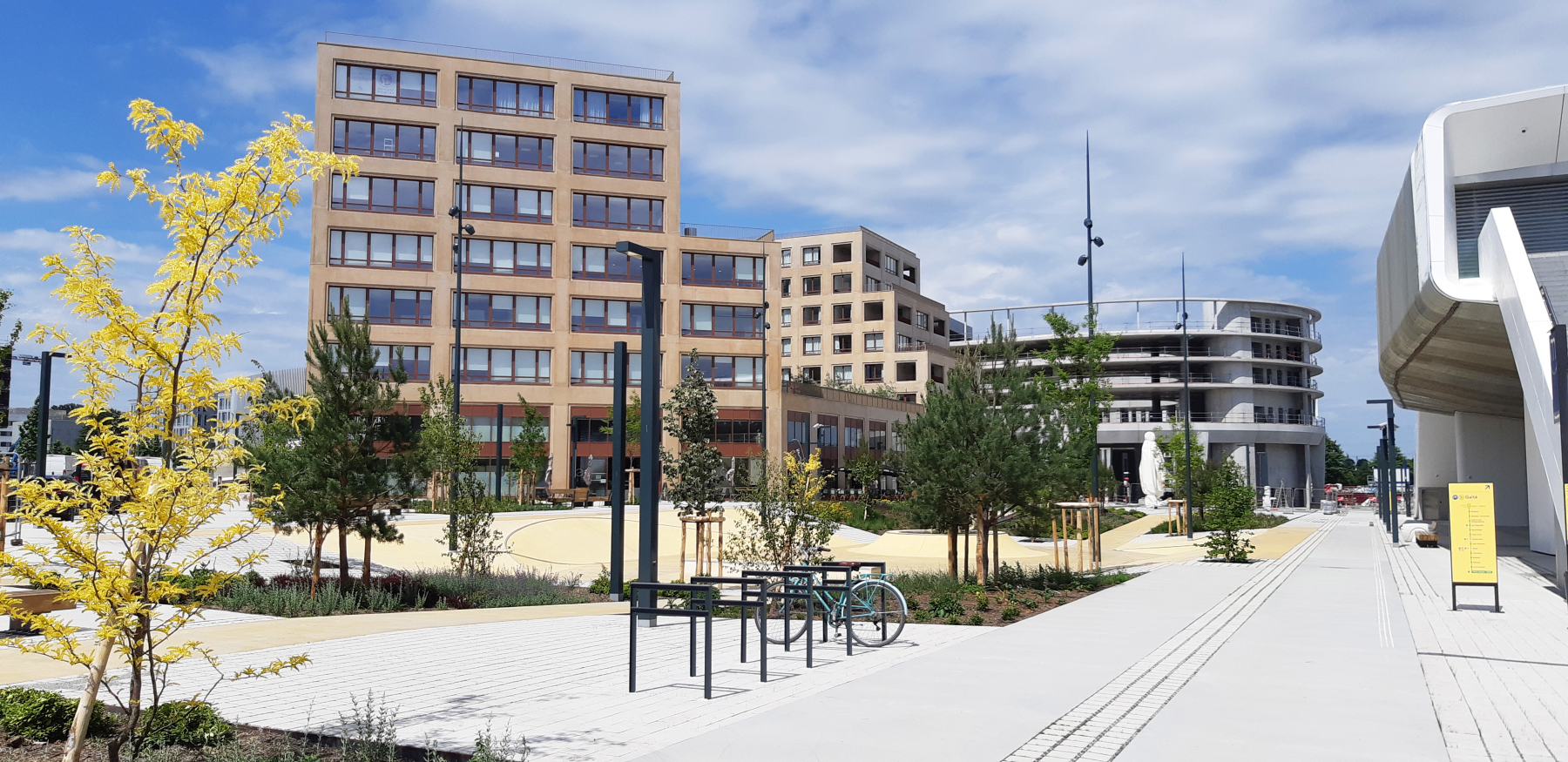 Illustration - Vue en arrivant du boulevard des Alliés, en juin 2022