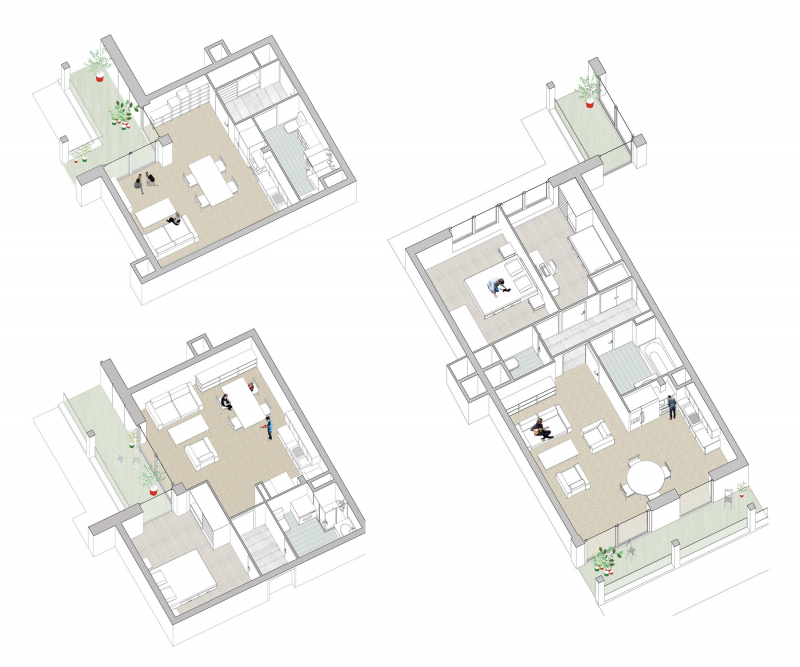 Illustration - Typologies de logements