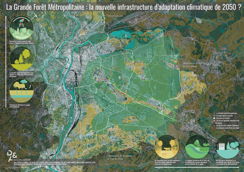 Illustration - La nouvelle infrastructure d’adaptation climatique de 2050 - ©Orchestra
