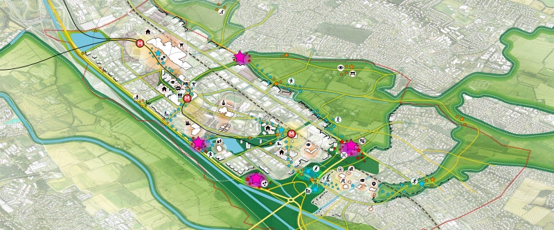 Illustration - Le projet communal de demain, Labège attractif, ancré dans le paysage où il fait bon vivre
