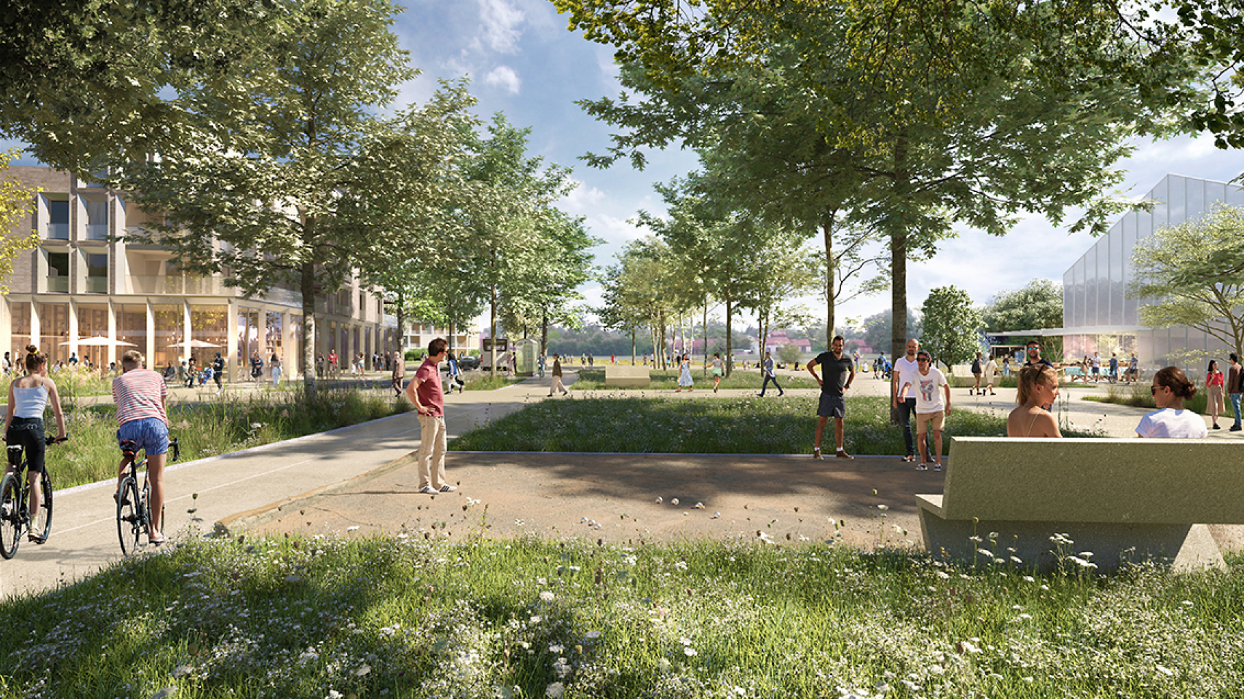 Illustration - parvis du grand équipement ©Lylo