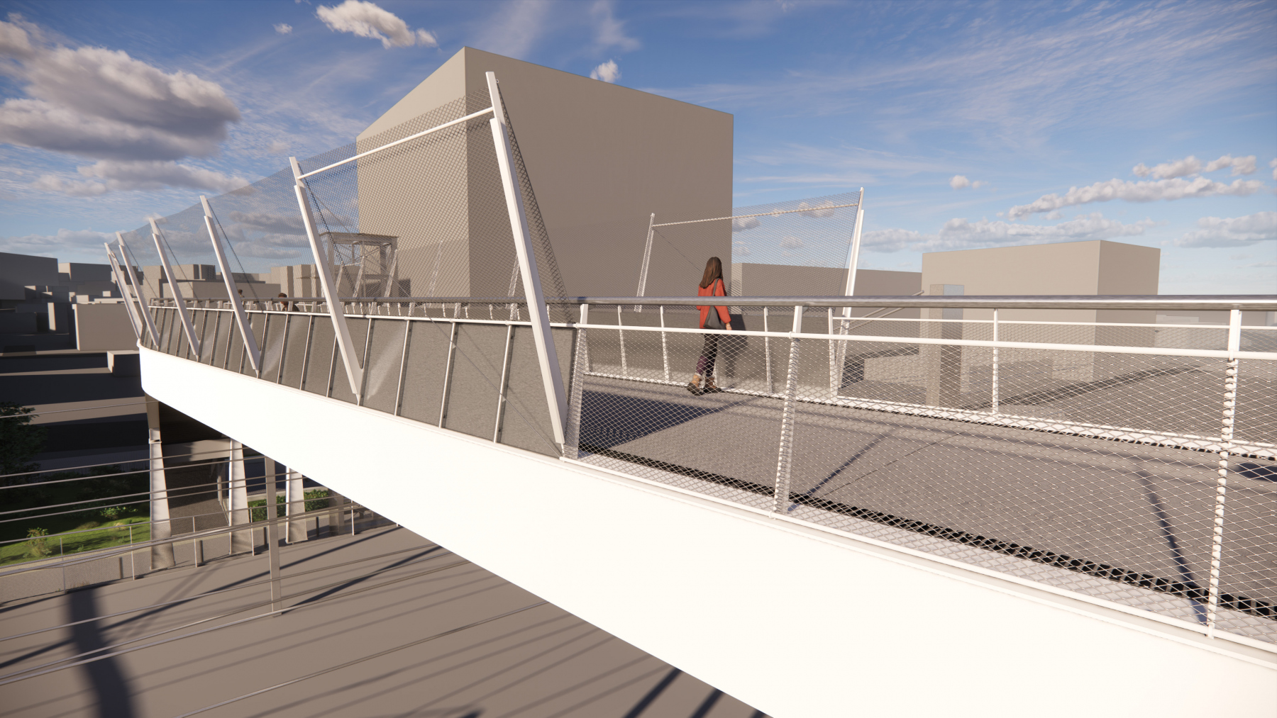 Illustration - Vue des dispositifs de protection caténaire