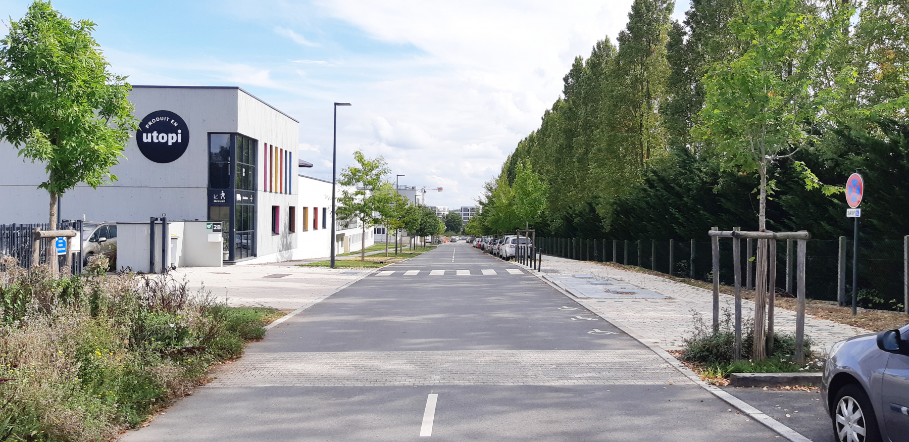 Illustration - La rue des Landes de Vaux, en septembre 2023