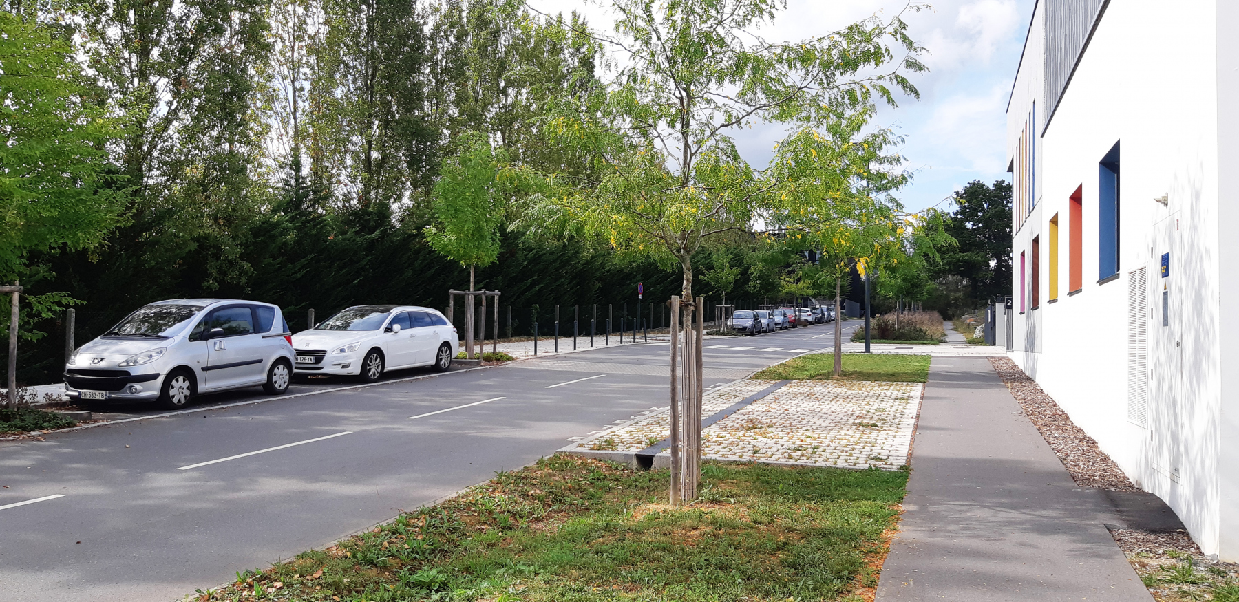 Illustration - La rue des Landes de Vaux, en septembre 2023