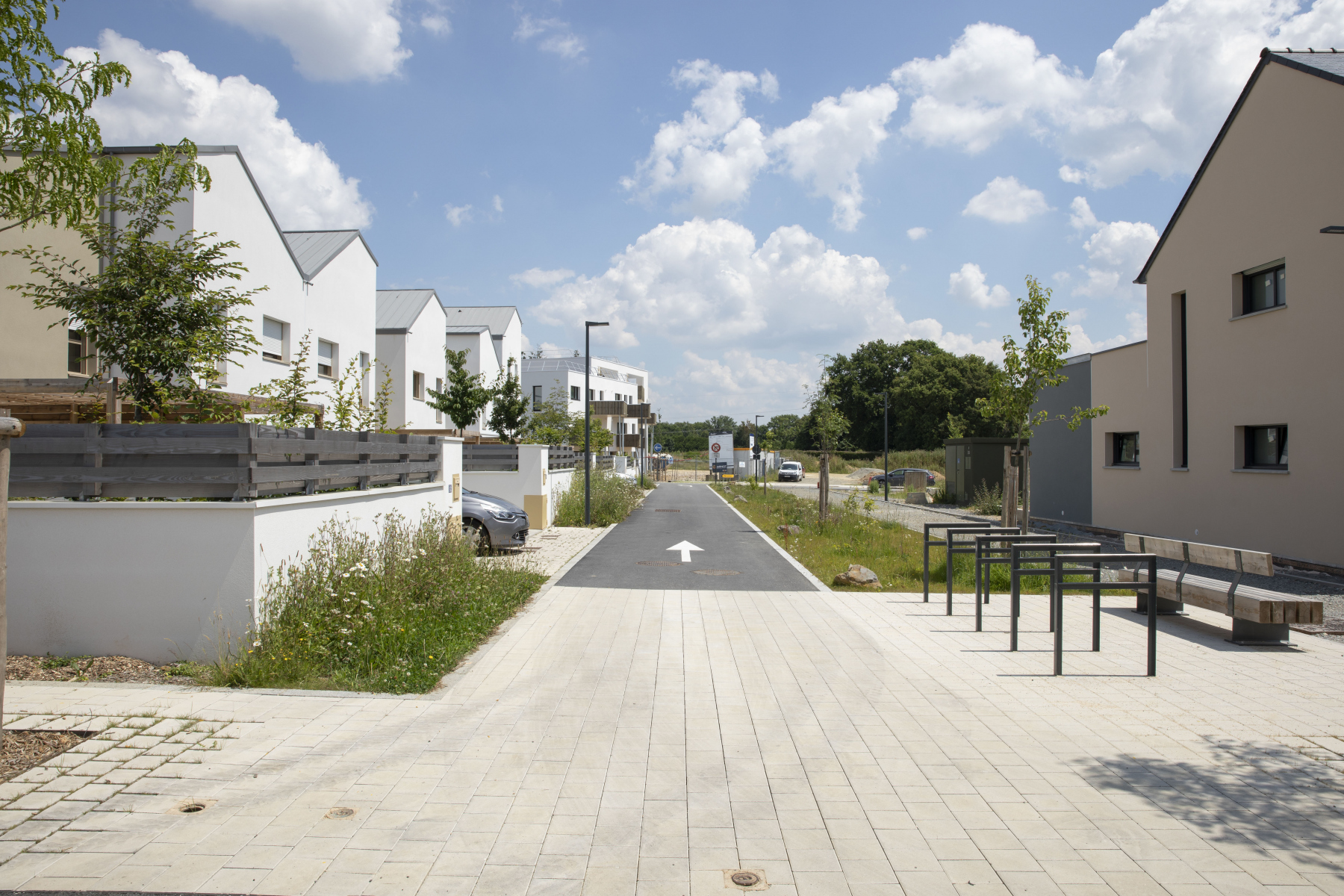 Illustration - La rue des puits romains, en juin 2024