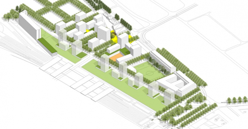 Illustration - Variante Axonométrie du secteur Nord (Seine Saint Denis)