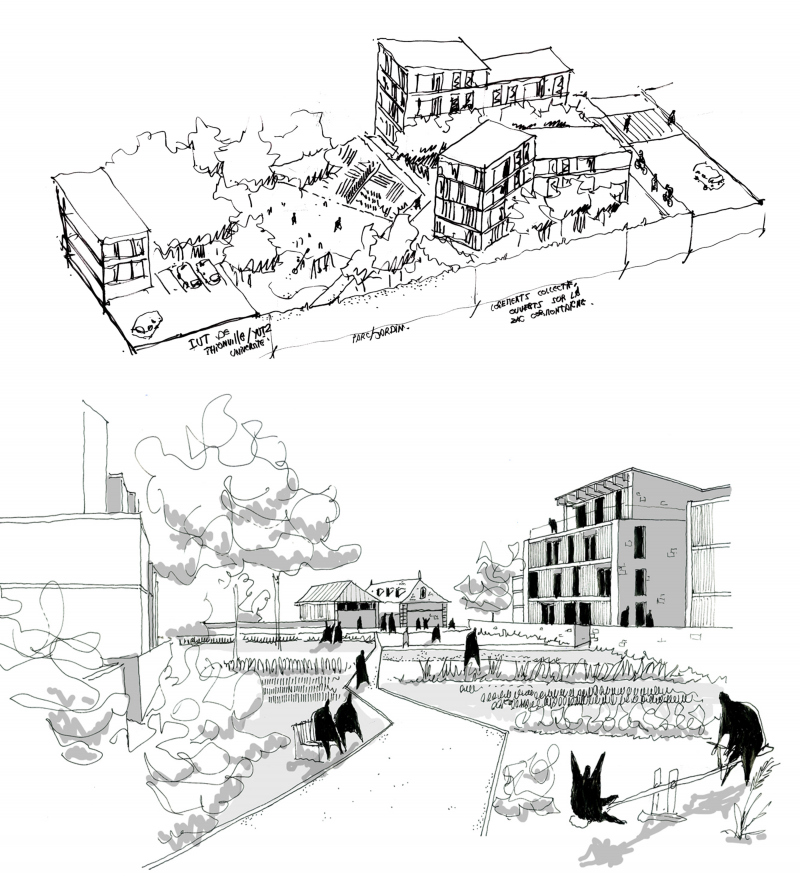 Illustration - Habiter les jardins de la ZAC Cormontaigne