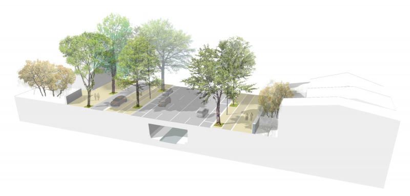 Illustration - Schéma de principe de l’aménagement du boulevard
