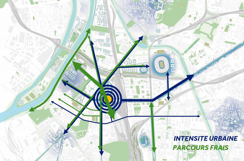 Illustration - Pleyel : entre intensité urbaine et oasis hospitalière