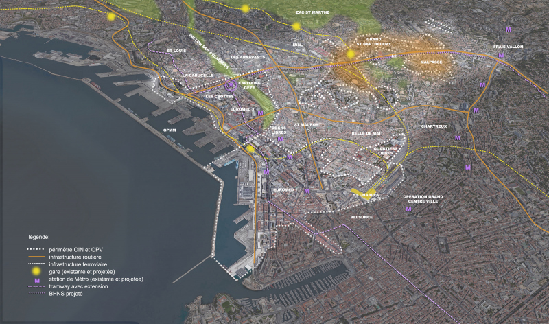 Illustration - Le territoire de projet s’inscrit dans la dynamique métropolitaine de projets