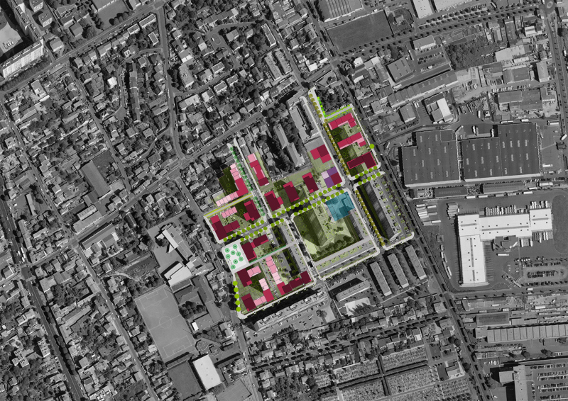 Illustration - Plan de masse à grande échelle